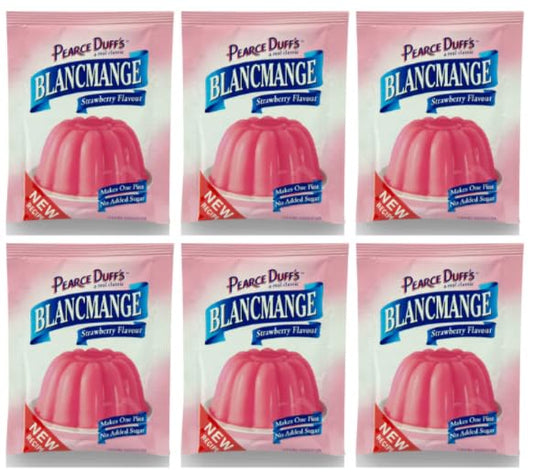 Pearce Duffs Blancmange Strawberry Flavour, Dessert Mix - (Pack of 6)