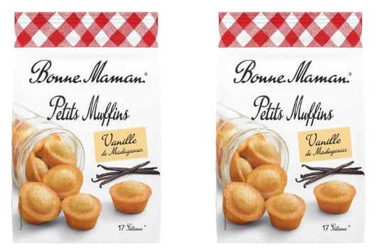 Bonne Maman Petits Muffins, Vanille de Madagascar - Pack of 2