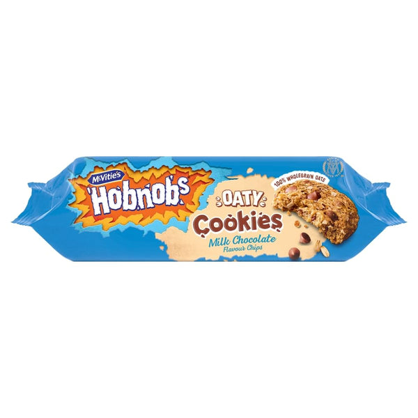 Mcvitie's Hobnobs Biscuits Oaty Cookies Milk Chocolate 155g