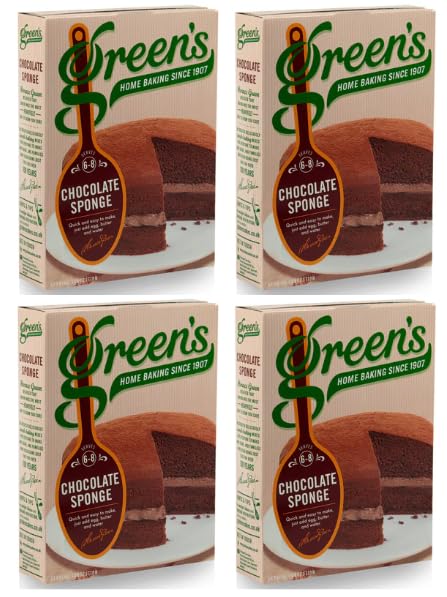 Green's Chocolate Sponge Cake Mix, Home Baking Since 1947, 4 Pack