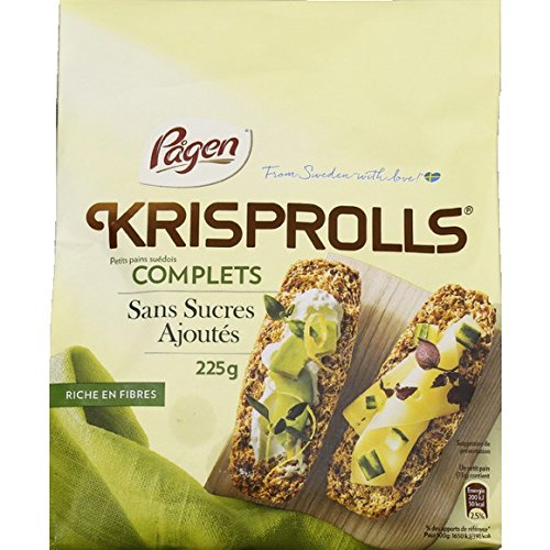 Krisprolls Small Swedish Complete Bread without Added Sugar 225 g