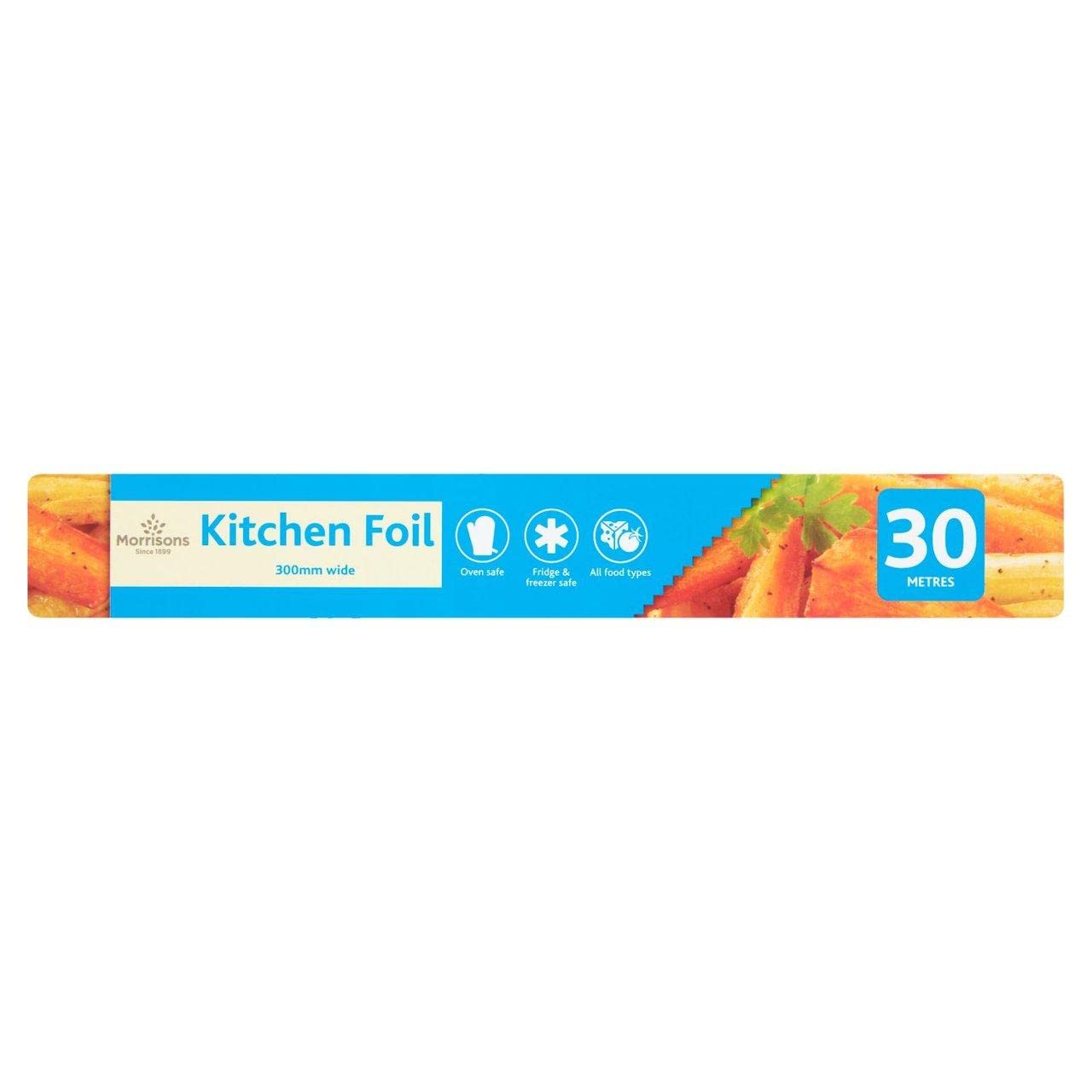 MORRISONS KITCHEN FOIL 300MM WIDE 30 METRES