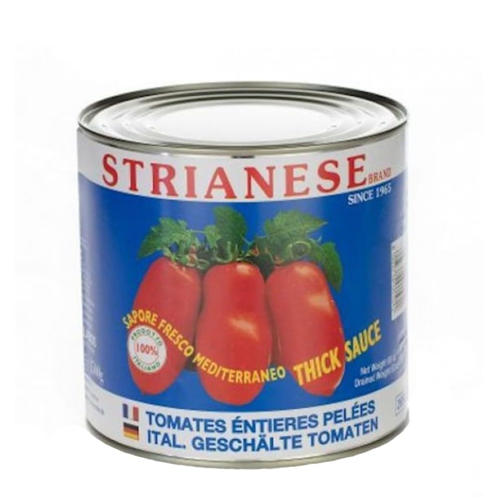 San Marzano D. O. P. Peeled Italian Tomatoes in Tomato Sauce for Pasta 2,5kg