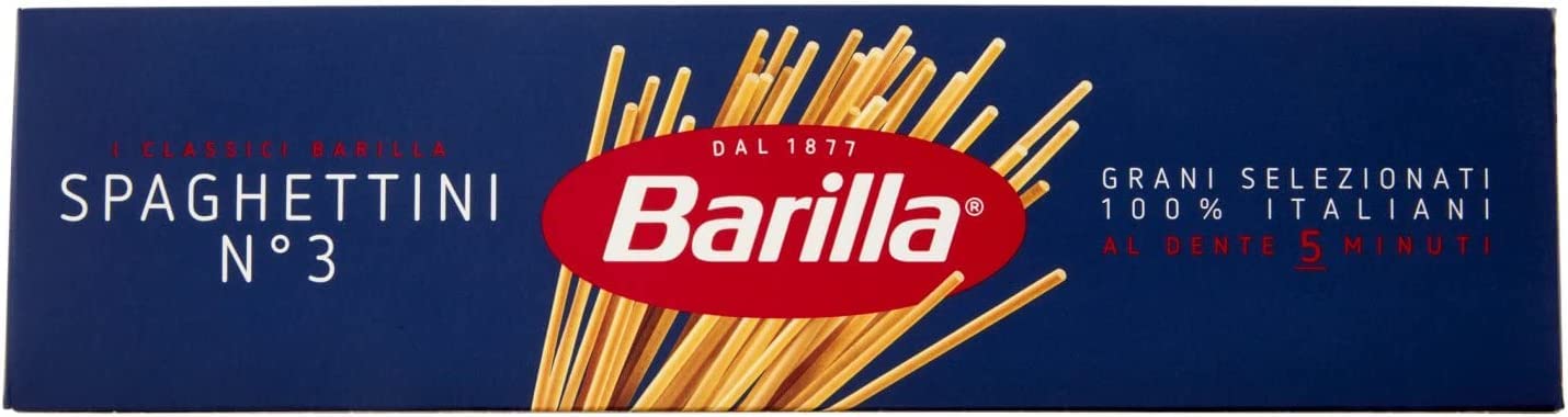 Barilla Pasta Pasta Spaghetti No. 5, Pack of 8 (8 x 500 g)