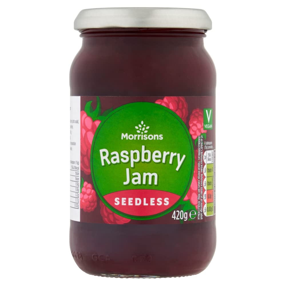 Morrisons Raspberry Jam Seedless, 420g