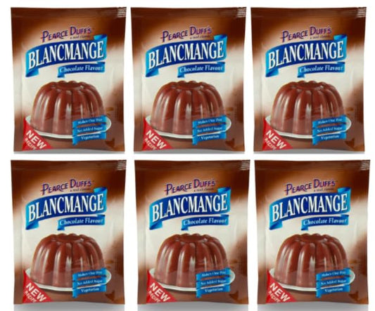 Pearce Duffs Blancmange Chocolate Flavour Dessert Mix (Pack of 6)