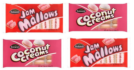 Bolands Jam Mallows and Coconut Creams Biscuits, Variety Pack