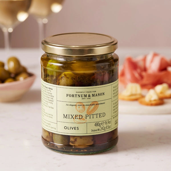 Fortnum & Mason Mixed Pitted Olives, 480g