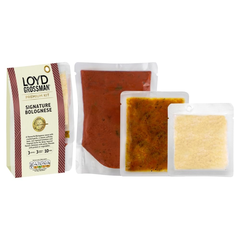 Loyd Grossman Signature Tomato Bolognese Pasta Sauce Kit, 300 g (5-Pack)
