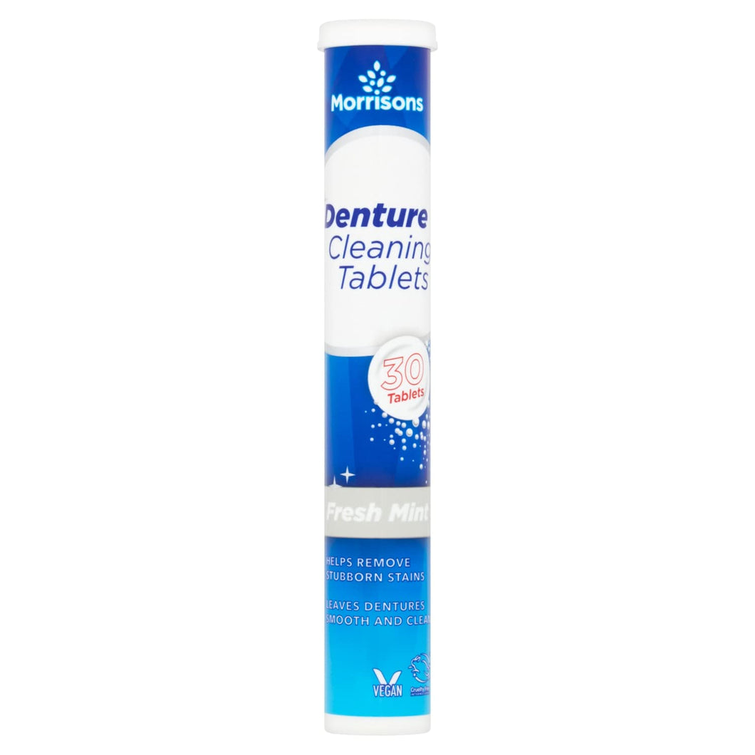 Morrisons Pro Clean Mint Denture Tablets 30 pack