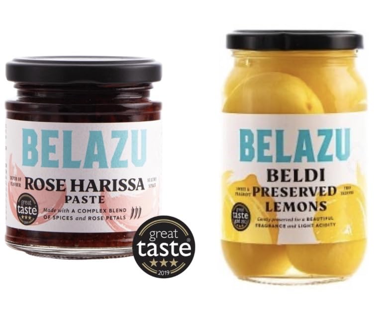 Belazu Rose Harissa Paste and Beldi Preserved Lemons