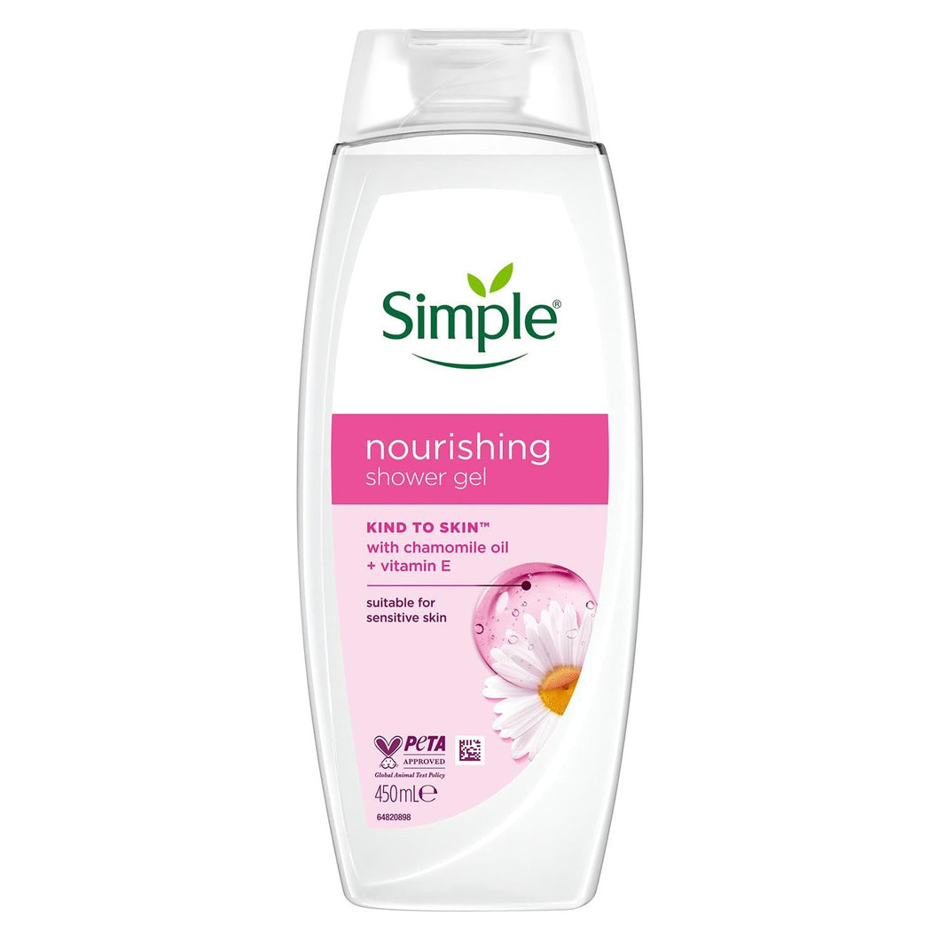 Simple Kind to Skin Nourishing Shower Cream, 450 ml