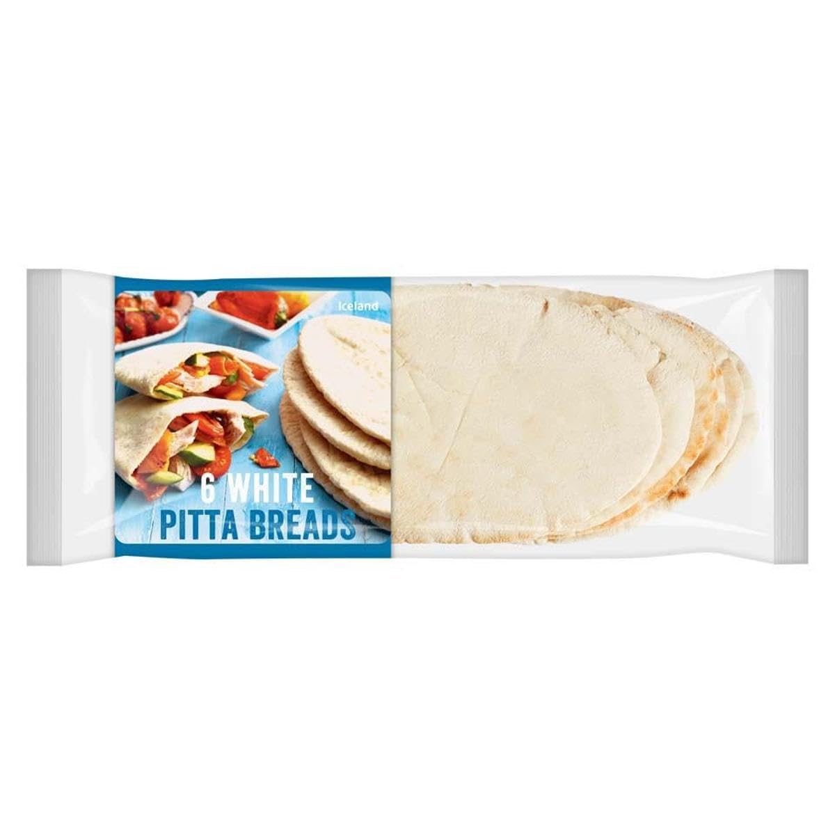 Iceland 6 White Pitta Breads 360g