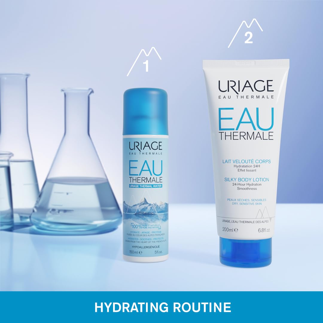 Uriage Thermal Water Spray 150ml - Facial Toner Spray - Moisturizes & Refreshes - Soothes Dry Skin & Improves Complexion - Ideal for Daily Use in Summer