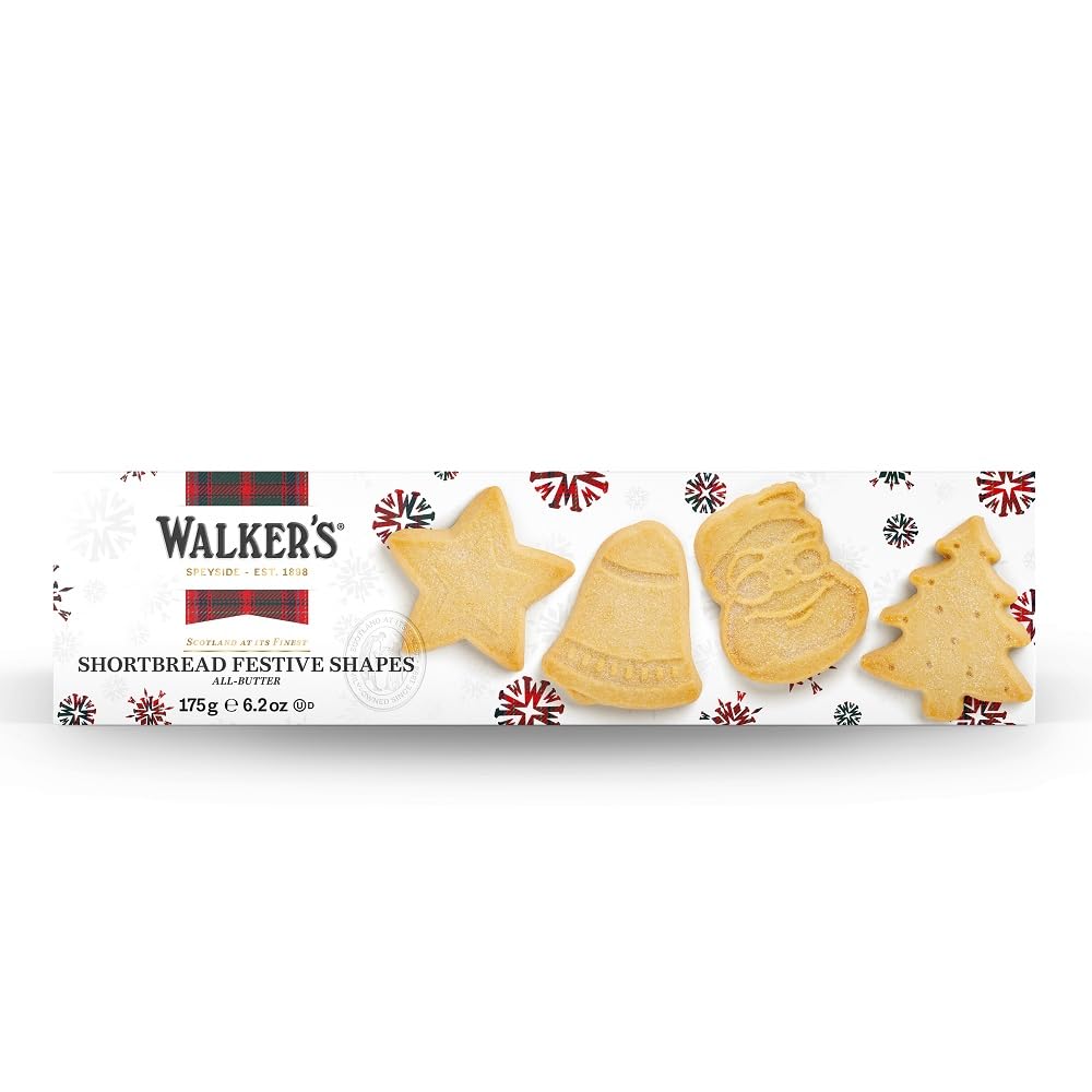 Walker's 12 Shortbread Festive Shapes 175g