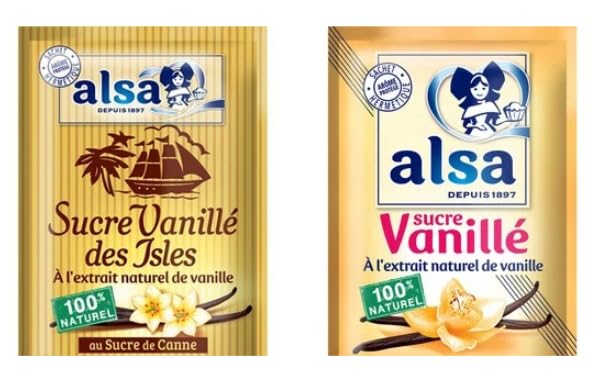 Alsa Sucre Vanillé, Natural Vanilla Extract, 100% Naturel, Baking Sugar, Vanilla Flavoured