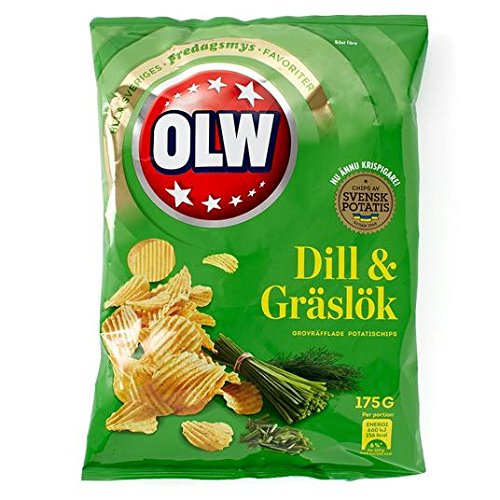 Olw Dill & Graslok Dill & Chives Crisps, 175g