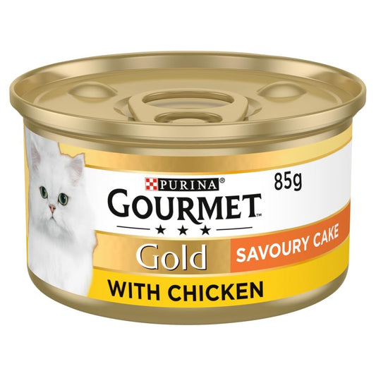 Gourmet Gold Savoury Cake Chicken Cat Food, 85g