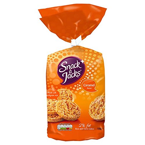 Snack a Jacks Jumbo Caramel Rice Cakes 159g