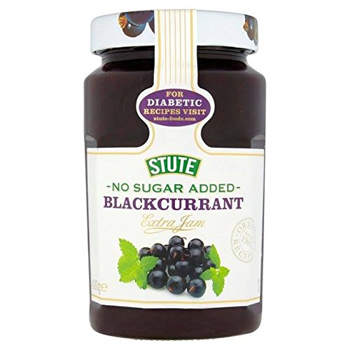 Stute Blackcurrant Extra Jam - No Sugar Added 430g