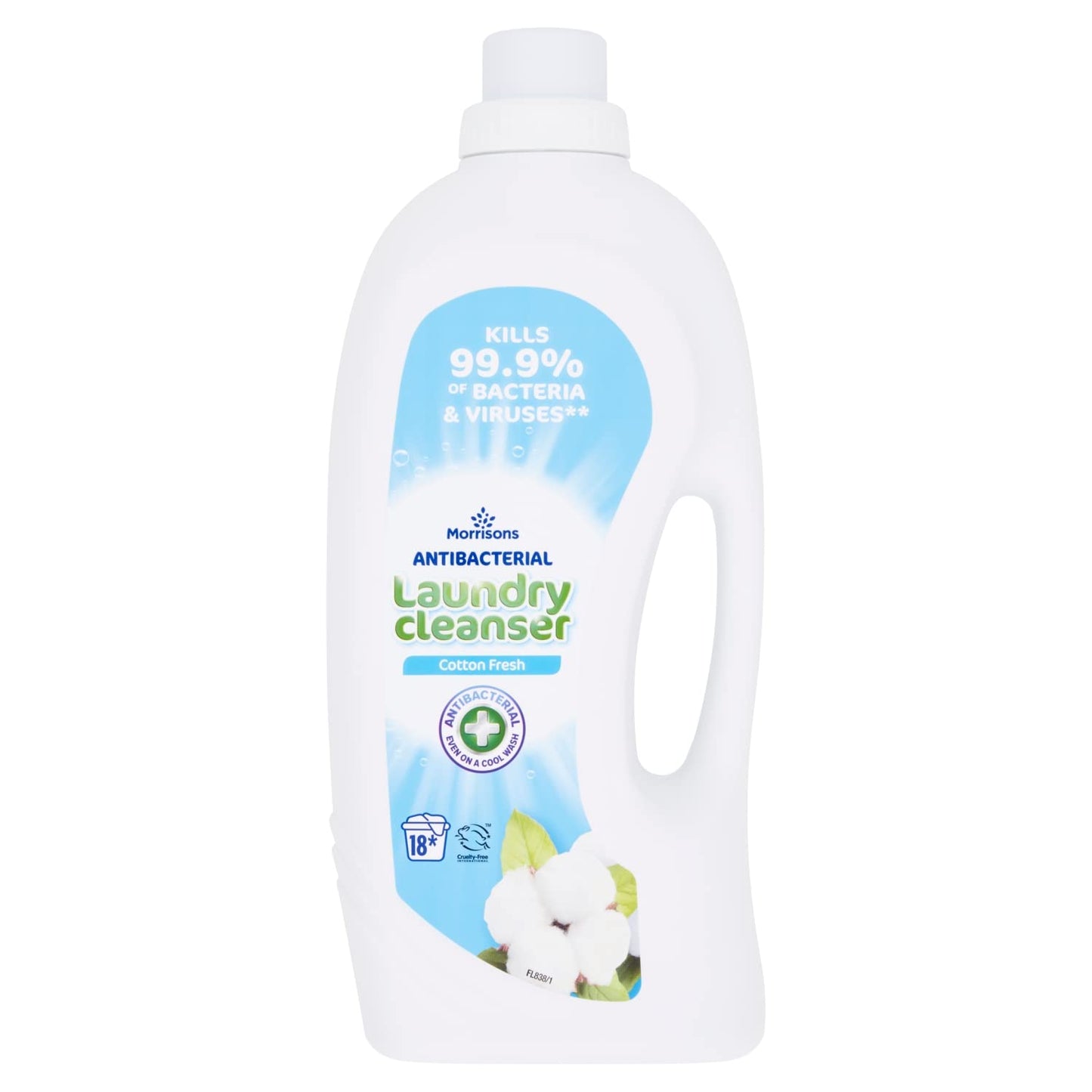 Morrisons Cotton Fresh Anti-Bacterial Laundry Cleanser, 1.5 Litre