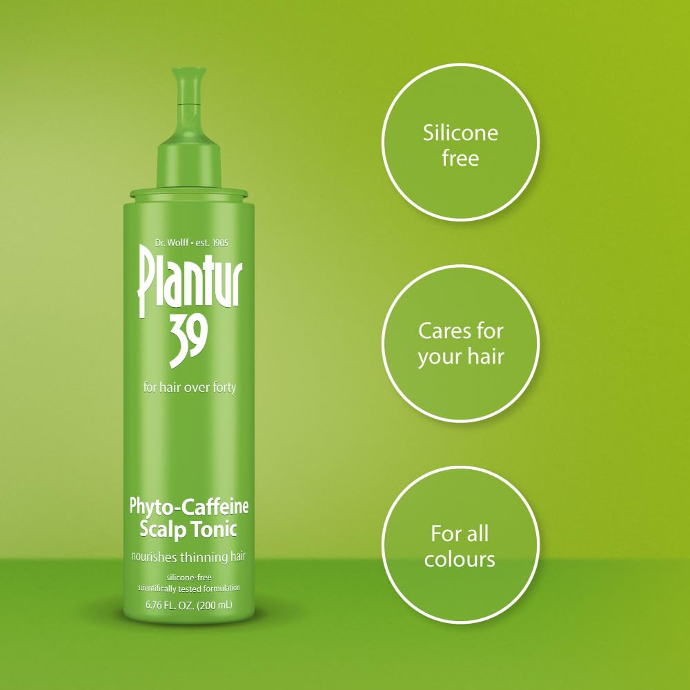 Plantur 39 Caffeine Tonic Prevents and Reduces Hair Loss 200ml | Support Hair Growth and Hair Thickening | Women Hair Care Made in Germany