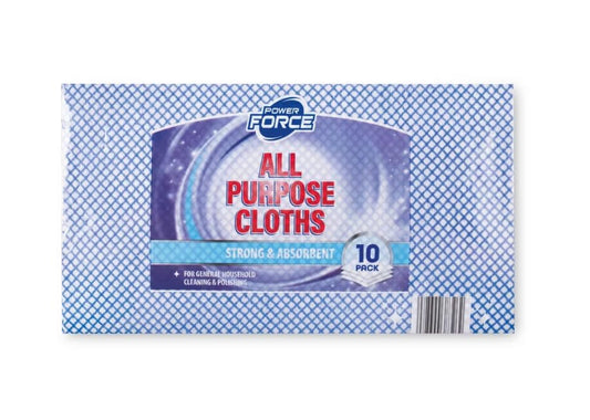 London Food Hall Power Force All Purpose Cloths 10 Per Pack (Pack of 2)