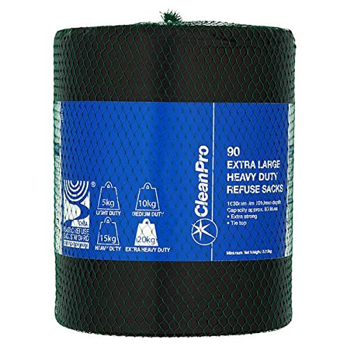 CleanPro 90 Extra Large Heavy Duty Refuse Sacks (Pack of 90s)