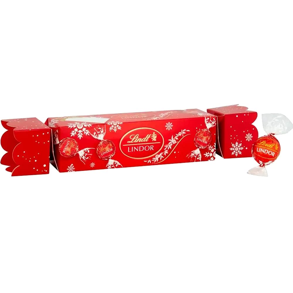 Lindt Lindor Milk Chocolate Cracker Gift Pack, 100 g