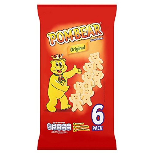 Pom Bear Original Potato Snacks 6 X 15G