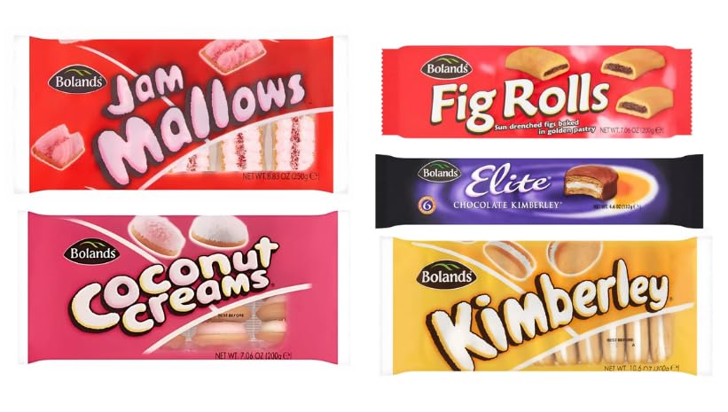 Bolands Biscuit Variety Pack, Jam Mallows, Fig Rolls, Coconut Creams, Kimberley, Elite Chocolate