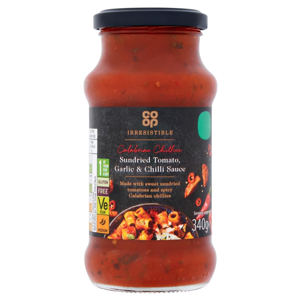 Co-op Irresistible Sun-Dried Tomato, Garlic & Basil Pasta Sauce, 340g