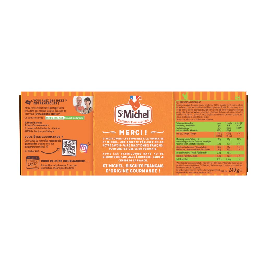st. Michel poulette Brownie Milk Chocolate Cake 240g