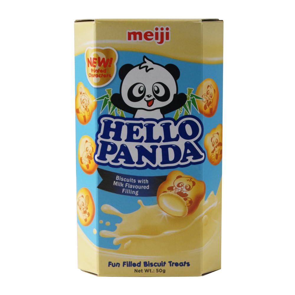 Meiji Hello Panda Biscuits with Milk Flavour Filling 50g