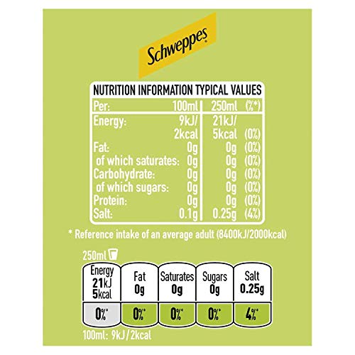 Schweppes Slimline Indian Tonic Water with Lemon Zest 1 Litre