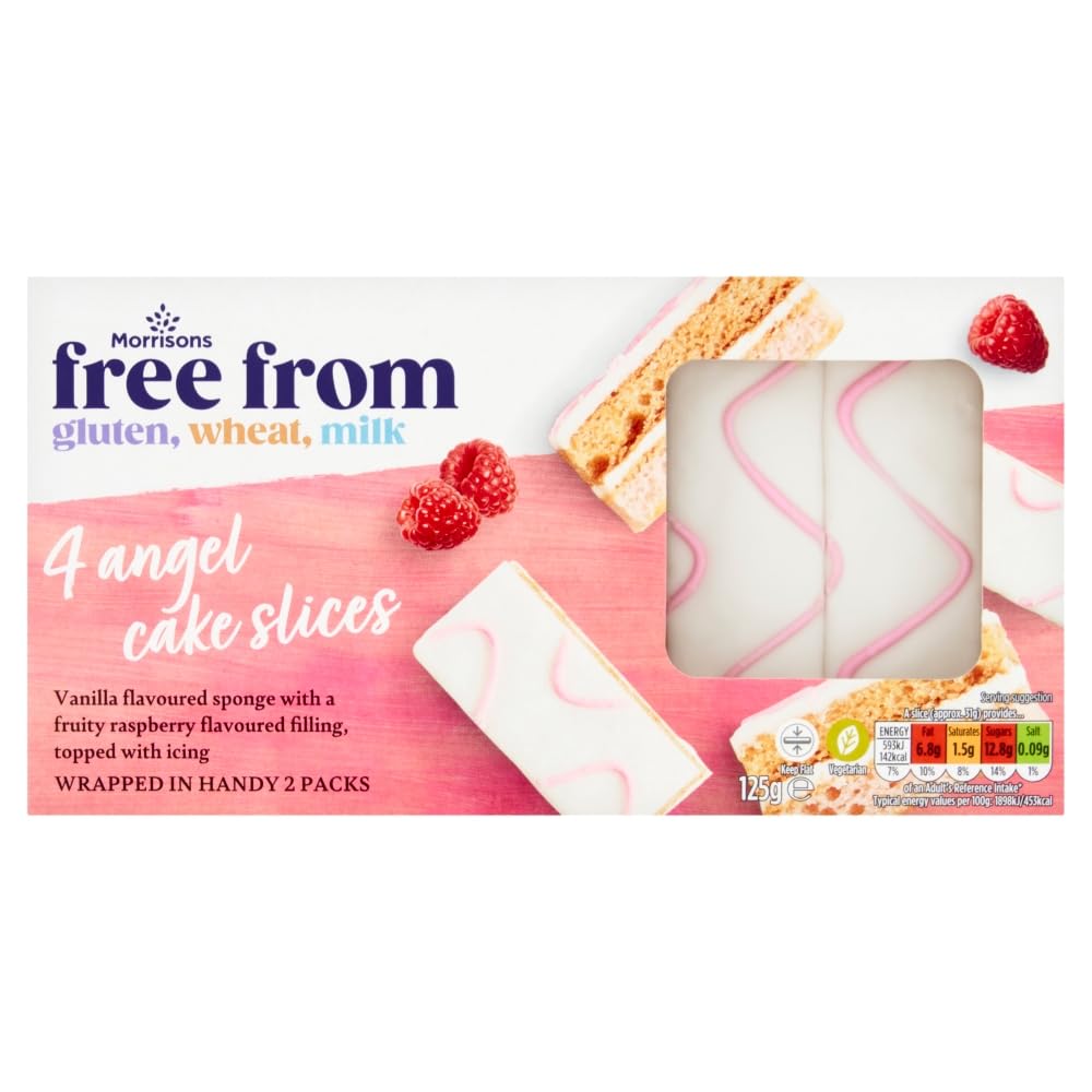 Morrisons Free from Angel Cake Slices 140g