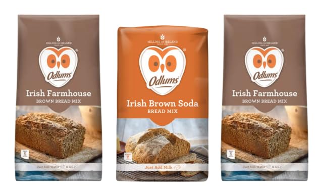 Odlums Irish Farmhouse Brown Bread Mix and Irish Brown Soda Bread Mix