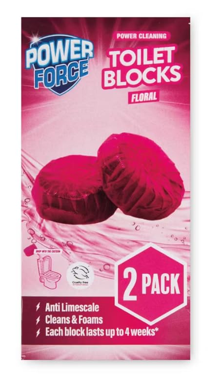Power Force Toilet Block, Purple (Pack of 2)