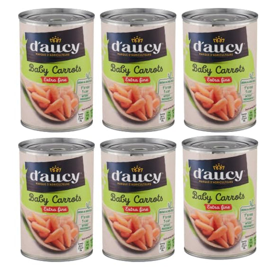 D'aucy Baby Carrots Extra Fine, Pack of 6