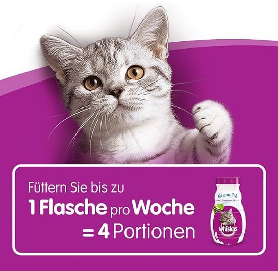 whiskas Cat milk lactose and fat reduced, 6 x 200 ml.