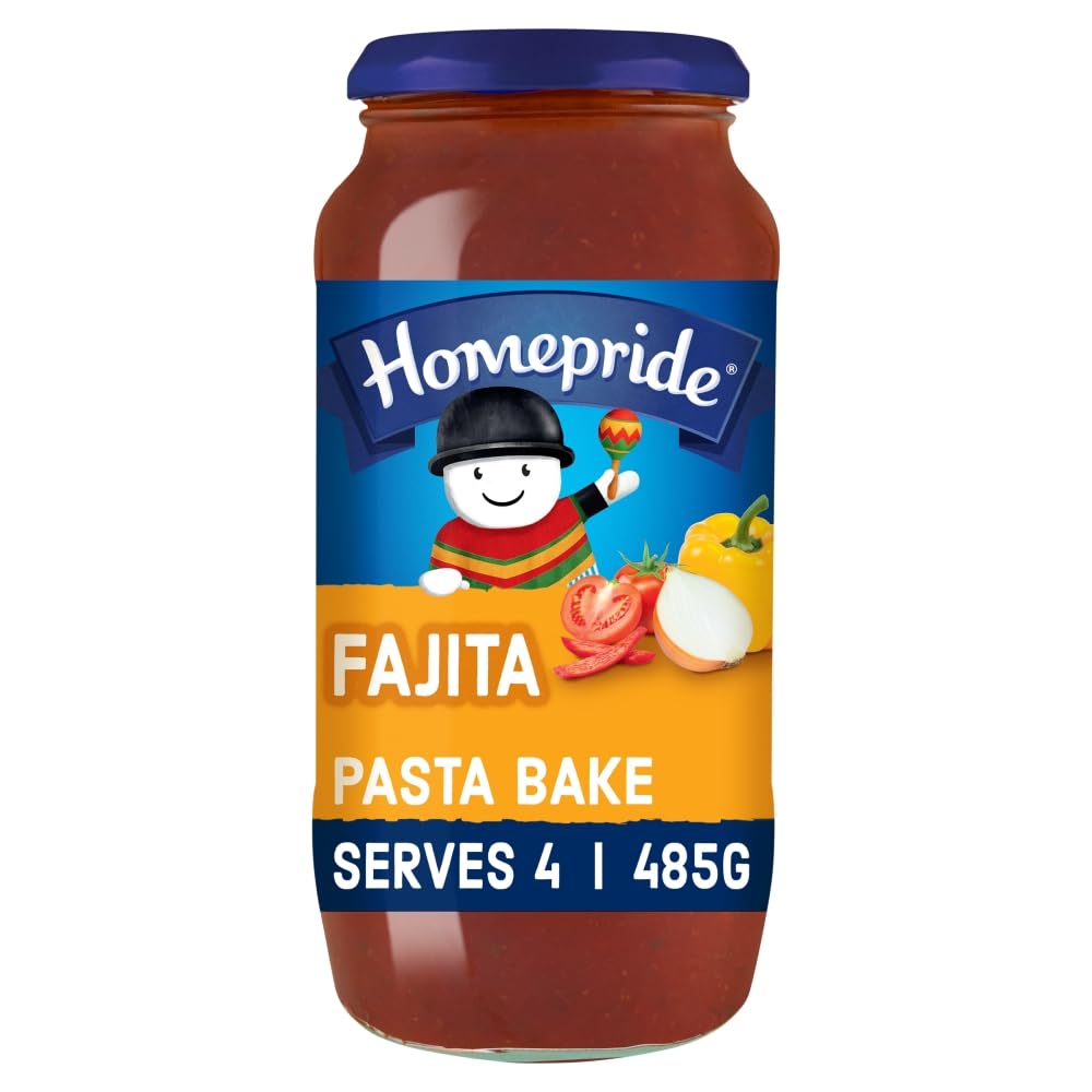 Homepride Fajita Pasta Bake Sauce, Serves 4, 485 g (1-Pack)