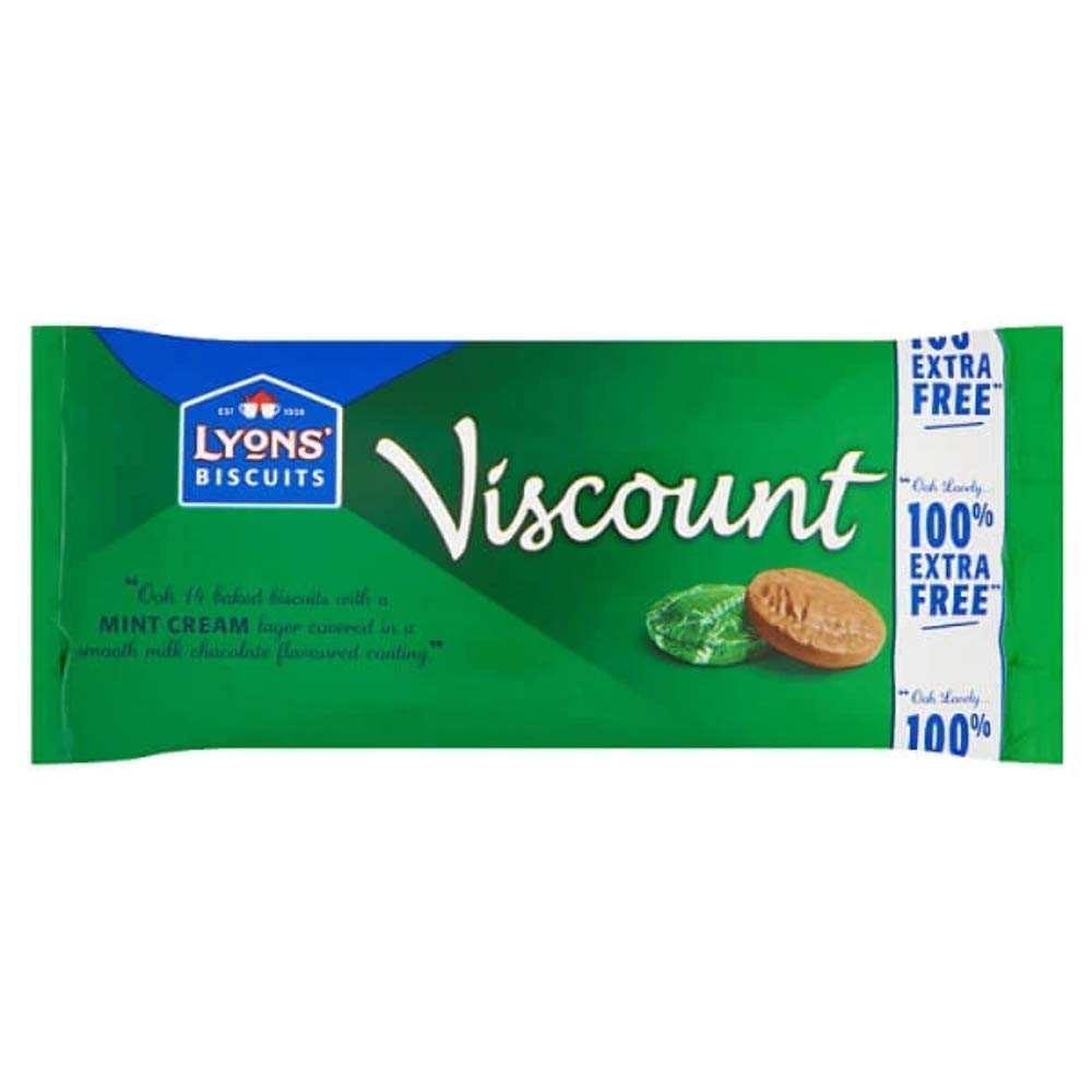 Lyons Mint Viscount 100% Extra Free 196g
