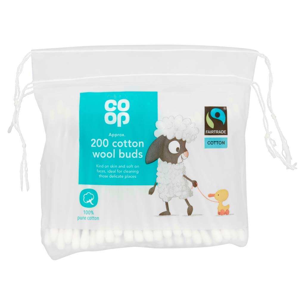 Co-op Fairtrade 200 Cotton Wool Buds