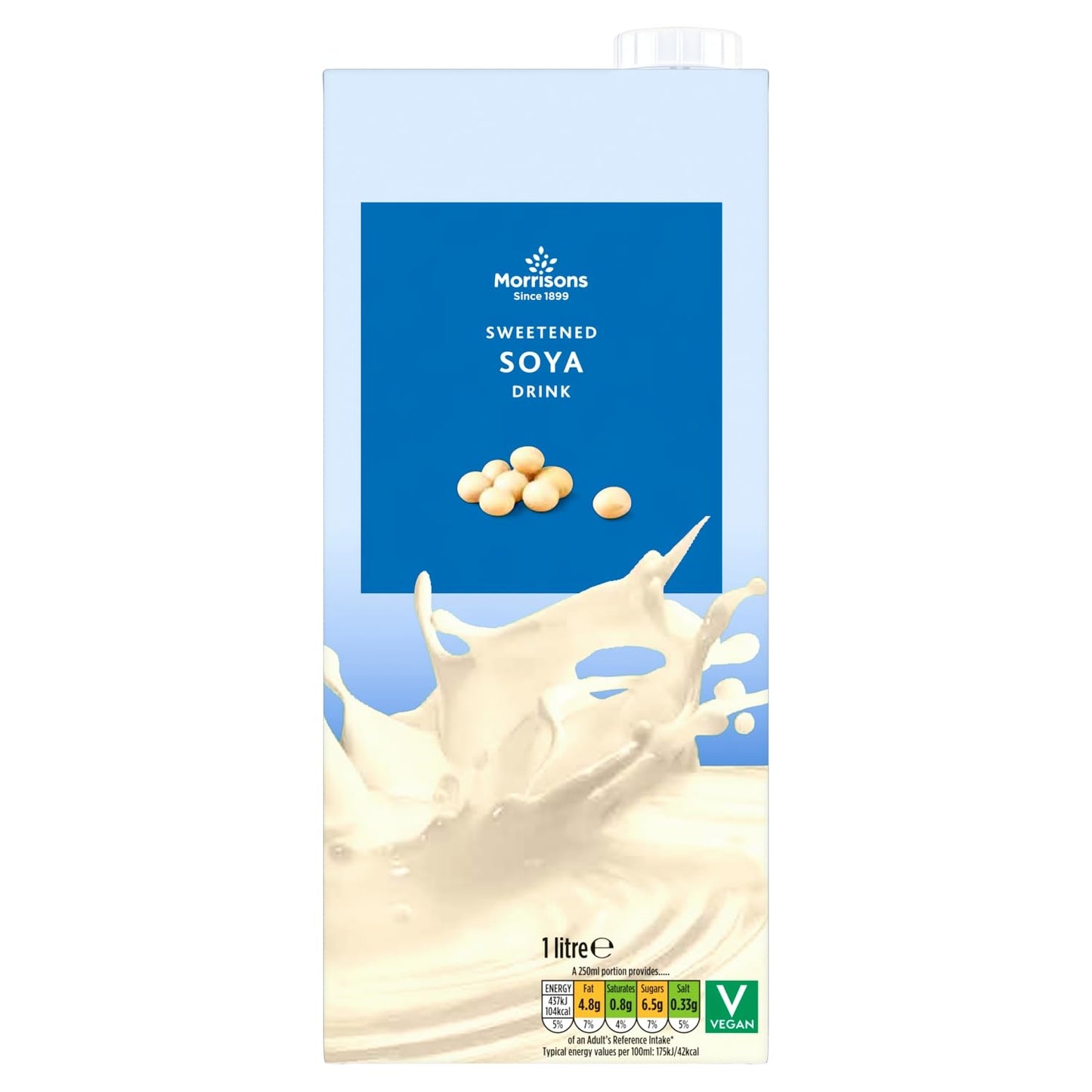 Morrisons Sweetened Soya Drink, 1L (Long Life)