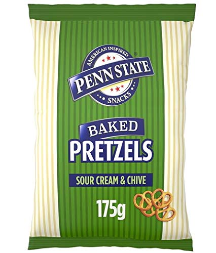 Penn State Pretzels mix box 8 x 175g- 4 x Sour Cream & Chive, 4 x Sea Salted.