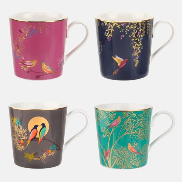 Sara Miller Set of 4 Assorted Chelsea Mugs