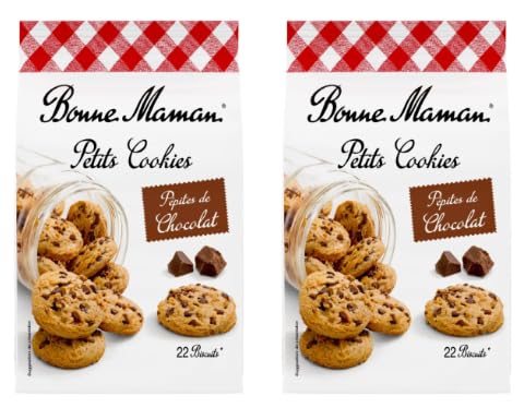Bonne Maman Petits Cookies with Chocolate Chips, Pack of 2