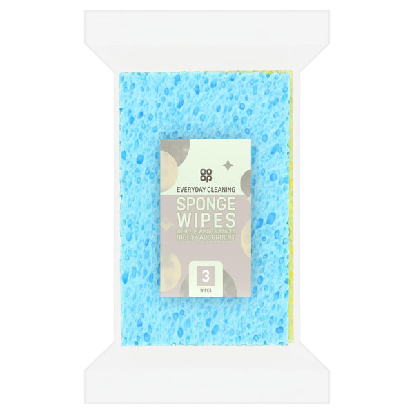 Co-op Sponge Wipes, Pack of 3
