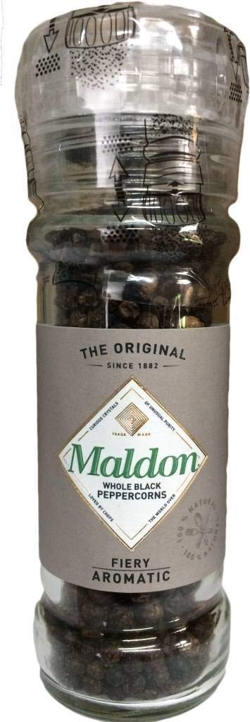 Maldon Salt Perfectly Crushed Sea Salt and Pepper Grinders