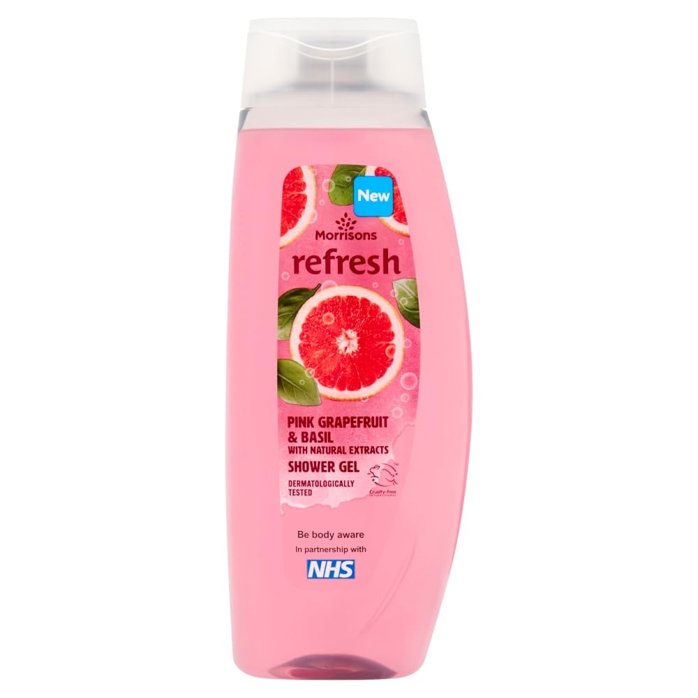 Morrisons Refresh Pink Grapefruit & Basil Shower Gel 500ml